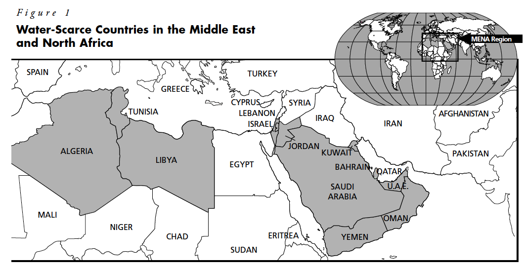 middle east northern africa blank map