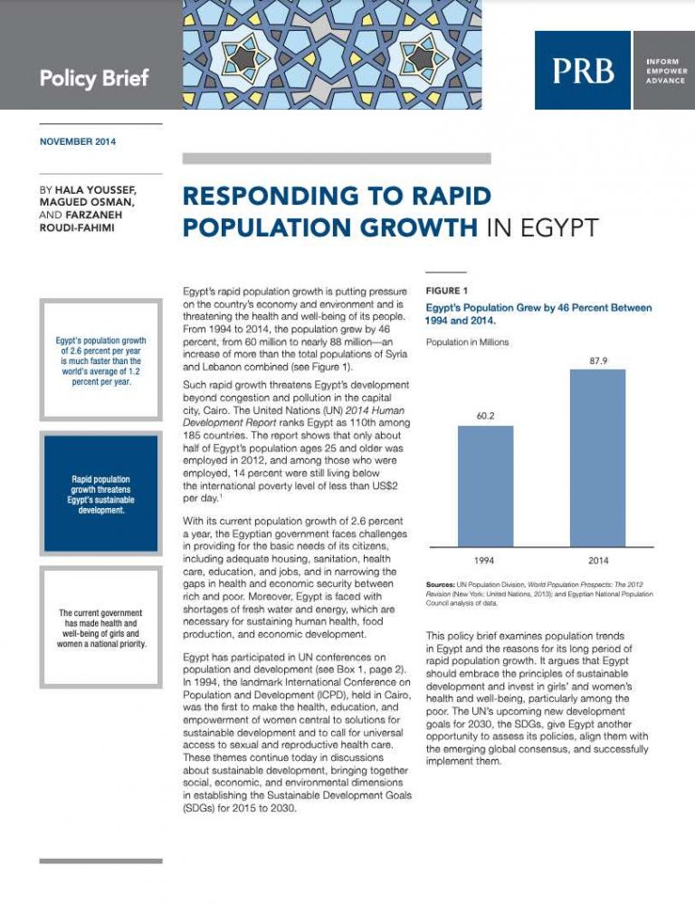 Responding To Rapid Population Growth In Egypt PRB   Egypt Rapid Population Growth 768x998 