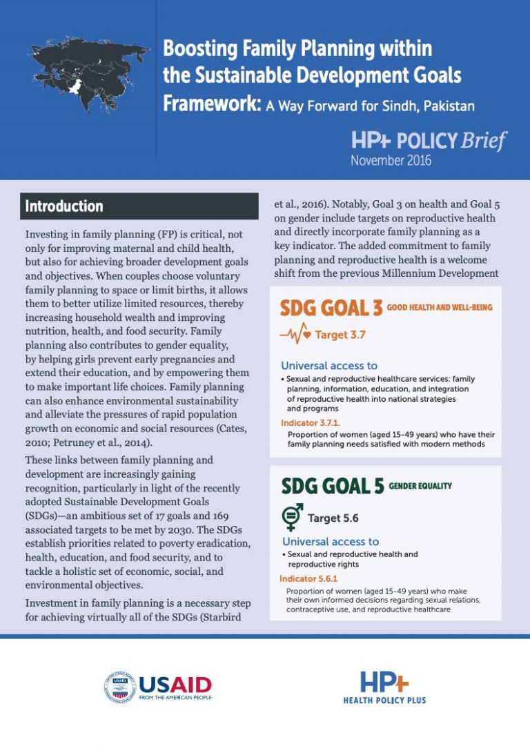 Sustainable Development Goals Pakistan Pdf